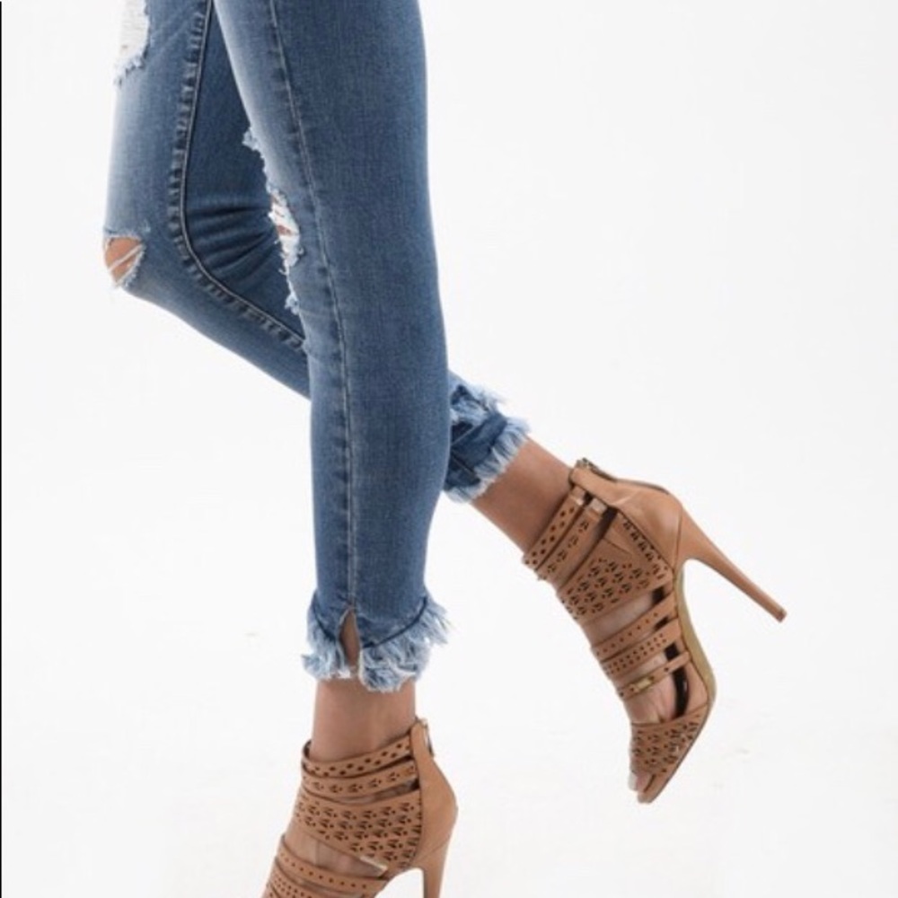 Kancan Last pair🌵HP🌵 Cropped fringe jeans - Picture 6 of 8